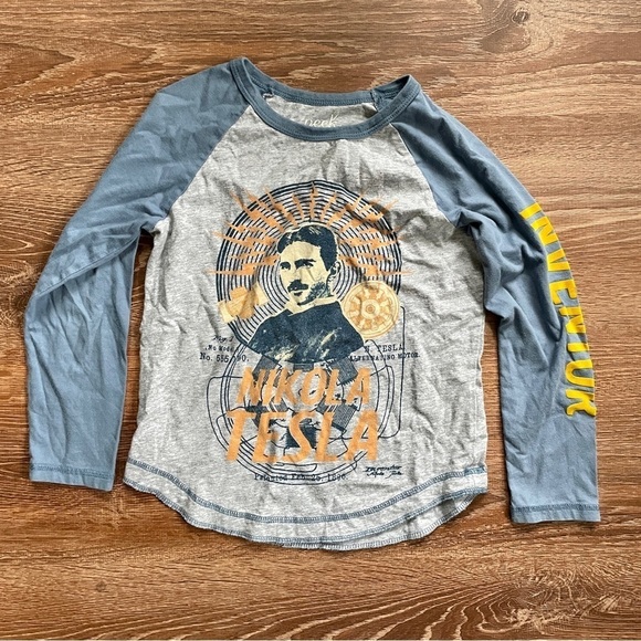 Peek Nicola Tesla Long Sleeve Raglan Small 6/7 - Picture 3 of 8